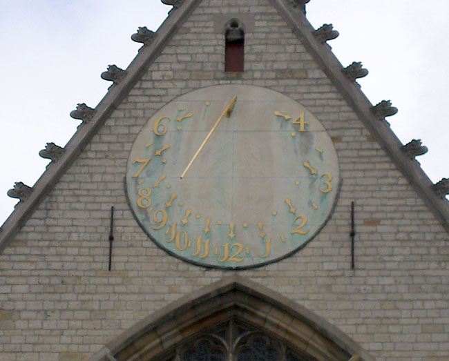 Rellotge de sol a la Nieuwe Kerk