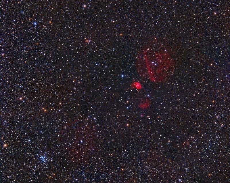 Nebuloses prop del cúmul d'estels M36