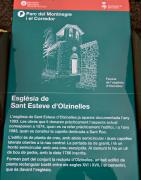 Cartell: Esglesia de Sant Esteve d'Olzinelles 1de2