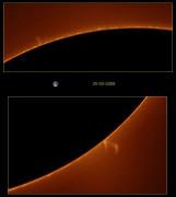 Protuberàncies solars d'aquest matí (25-03-2009)